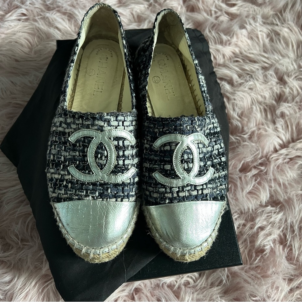 Chanel Tweed Espadrilles